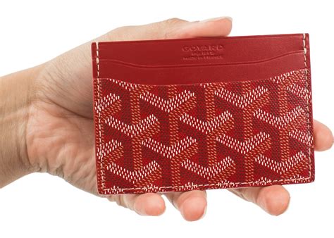 goyard card holder red|goyard saint sulpice card holder.